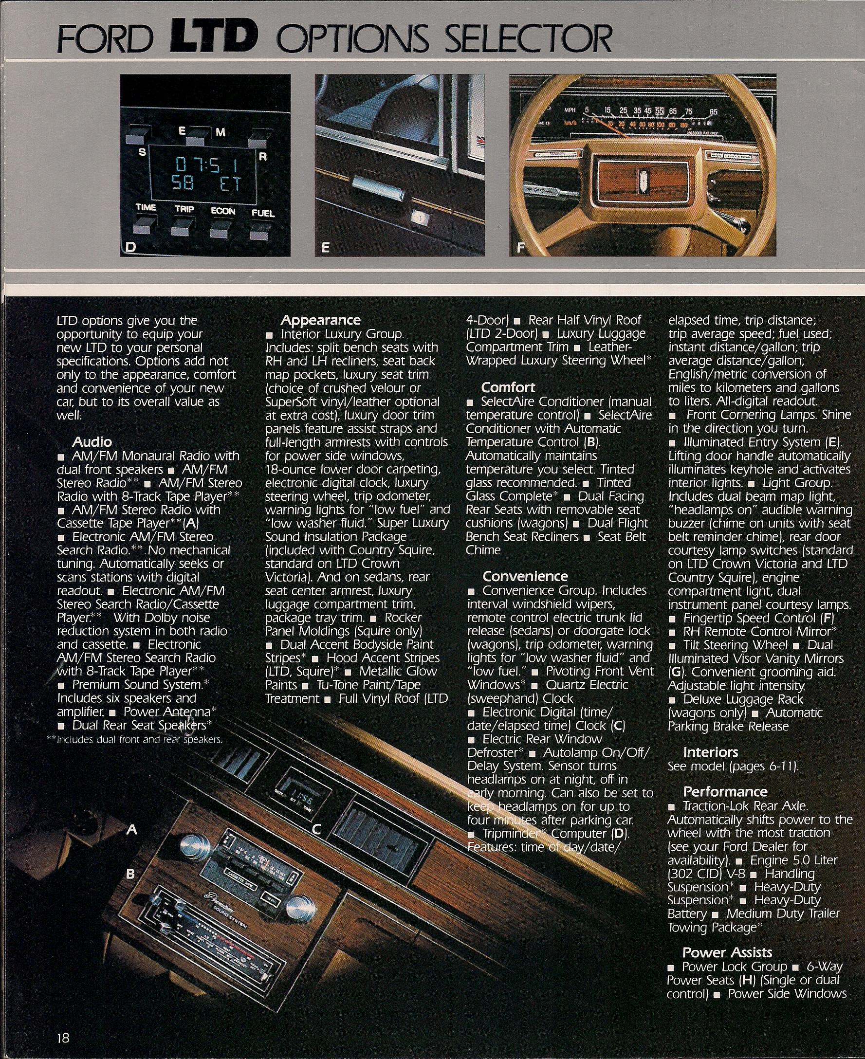 1982 Ford LTD Brochure Page 5